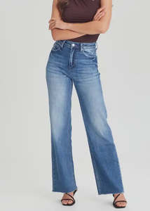 Junkfood Jeans: Junkfood Jeans - Alanis Wide Leg Jean