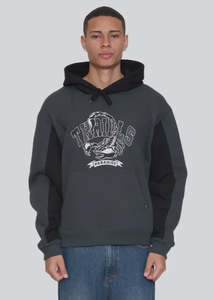Mens Hooded Sweat: Thrills - Sting Of Defeat Slouch Pull On Cropped Hood