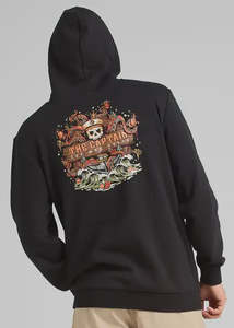 Mens Hooded Sweat: The Mad Hueys - The Kraken Captain Pullover