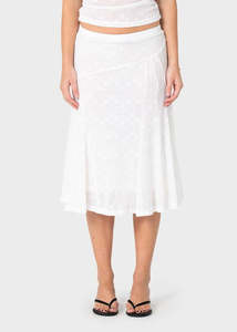 Rusty: Rusty - Roma Low Rise Lace Midi Skirt
