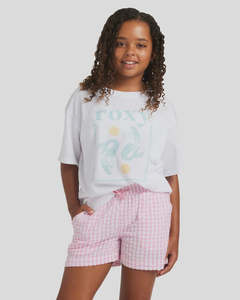 Kids: Roxy - Daisy Check Lekeito Shorts