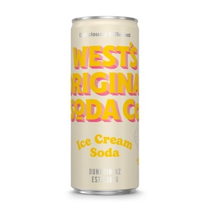 Premium Soft Drink Cans: Ice Cream Soda 250 ml