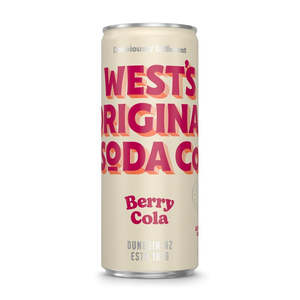 Premium Soft Drink Cans: Berry Cola 250 ml
