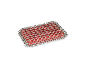All: Lodge Chain Mail Scrubbing Pad (Red) - By Lodge Cast Iron