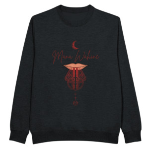 Art Fashion Mahitoi: Moko Kauae Mana Wahine Crewneck Sweatshirt
