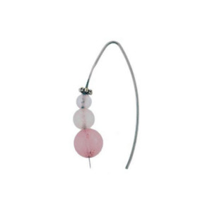 Fashion earrings Rose Quartz