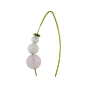 Fashion earrings Rose Quartz