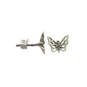 Sterling Silver Butterfly Stud Earrings