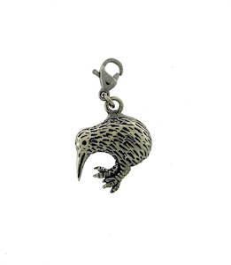 Pewter charm kiwi
