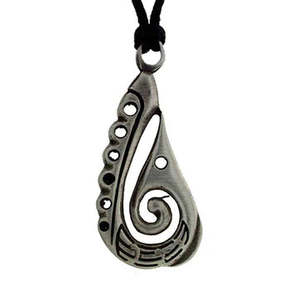 Pewter Pendant Hook with Spiral