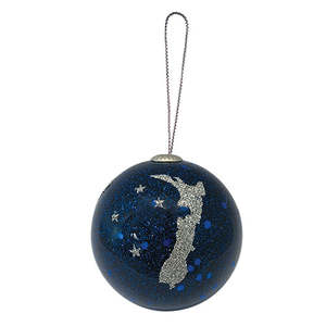 New Arrivals: Xmas Decoration Glitter NZ Map
