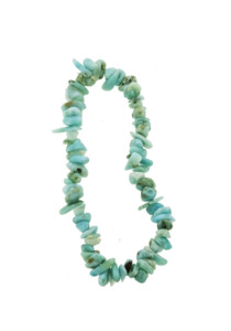 Semi Precious Stone Chip Bracelet: Larimar Bracelet