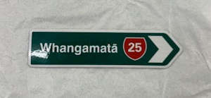 Fridge Magnets: Whangamatā Road Sign Magnet