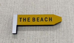 Fridge Magnets: Sign Magnet - The Beach