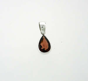 Pendants: Garnet Faceted 10x6mm Teardrop Pendant