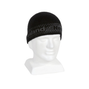 Possum Merino: Lothlorian Possum & Merino Fern Skull Beanie - Black/Charcoal