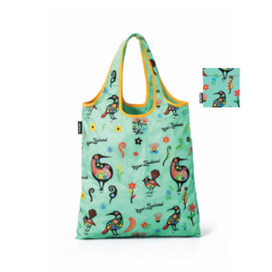 Packable Shopper Bag - NZ Bird Icons Design