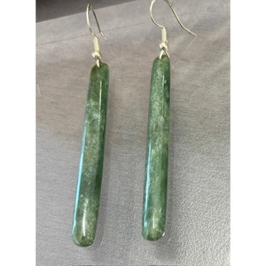 NZ Pounamu Roimata (Drop) Earrings 55mm