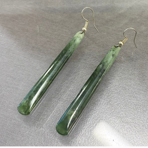 NZ Pounamu Roimata (Drop) Earrings 55mm