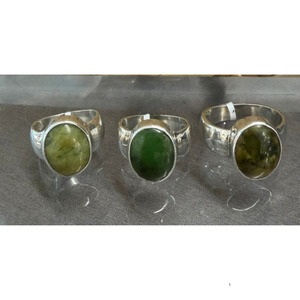 New Zealand Pounamu Ring in Sterling Silver