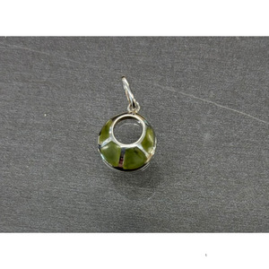 NZ Pounamu Porohita (Disc) Sterling Silver Pendant