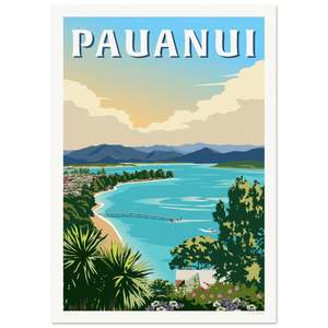 Art Prints: New Zealand Travel Poster - Pauanui