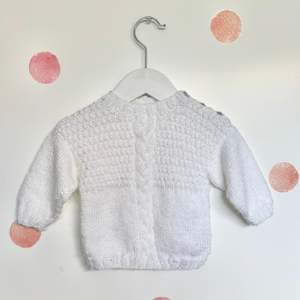 Cosy Winter Knits: Handmade Cable-Knit Jumper, 6m
