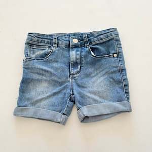 2 Basics: $2 BASICS - Mango Denim Shorts, Size 7