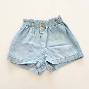 $2 BASICS - H&M Chambray Shorts, 9-12m