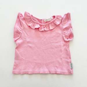 2 Basics: $2 BASICS - Country Road Frill Tee, 3-6m