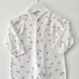 Terry Floral Onesie, 0-3m
