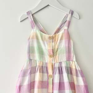 Mac & Ellie Linen Gingham Dress, Size 6