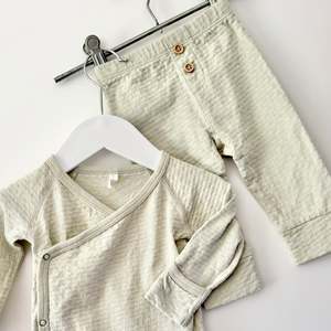 Quincy Mae Sage Waffle Set, 3-6m