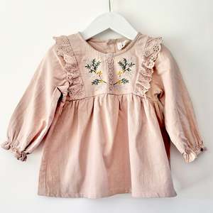 Little Folk Embroidered Blouse, Size 2