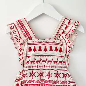 Handmade Christmas Romper, 6m