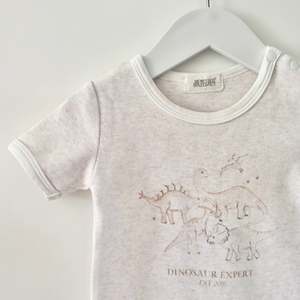 For The Boys: Bencer & Hazelnut Dino Bodysuit, Size 1