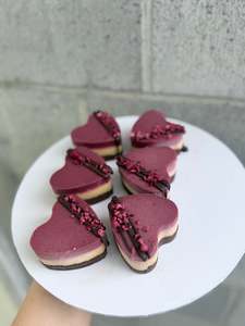 Bars: Strawberry Vanilla Heart Cakes