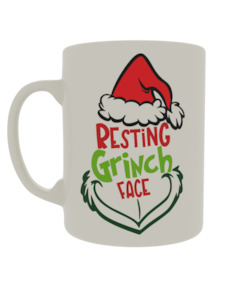 Popular Mugs: Resting Grinch face