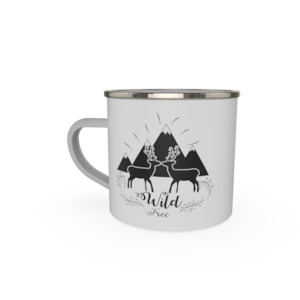 Enamel Mugs: Wild Free