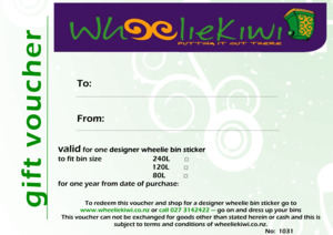 Best Sellers: WheelieKiwi Gift Certificate