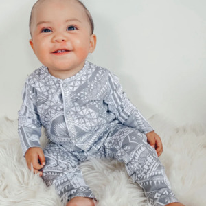 All Onesies: Poly (Grey) Long Sleeve Onesie