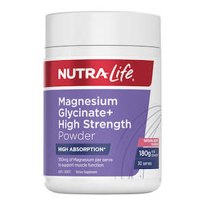 magnesium: Nutra-Life Magnesium Glycinate + High Strength Powder