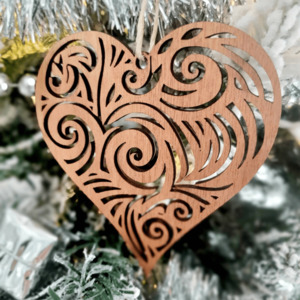 Koru Heart Ornament