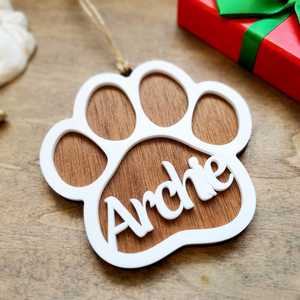 Occasions: Personalised Paw Ornament
