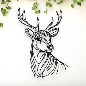 Home Decor: Line Art Deer Décor