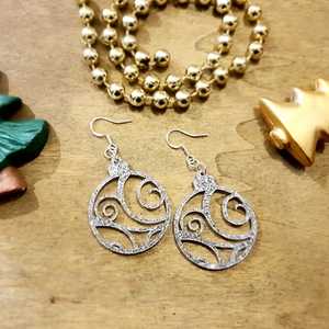 Earrings: Festive Christmas Bauble Earrings