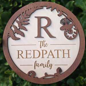 Personalised Kiwiana Family Round