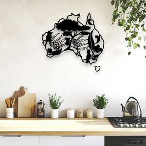 Icons of Australia Map