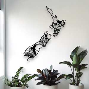 Kiwiana Native Bird NZ Map