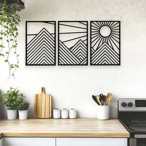 Mountain & Sunshine Wall Art Set